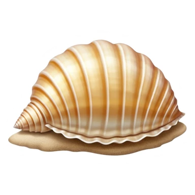 A seashell resting in shallow water on sandy seabed.


























































 sticker