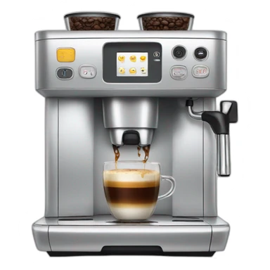 Coffee machine sticker