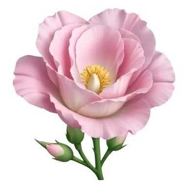 aBeautiful light pink flower Eustoma sticker