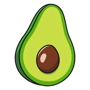 avocado sticker