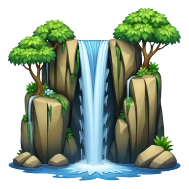 water falls sticker