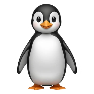a smiling penguin sticker