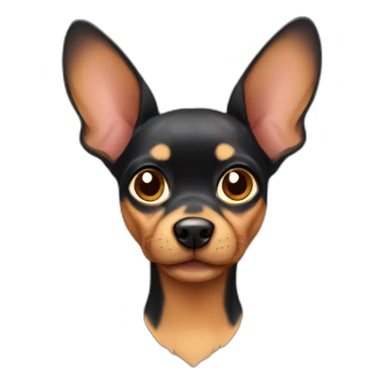 Mini Pincher with floppy ears sticker