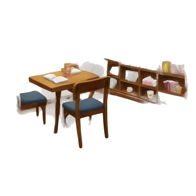 bookstore cozy coffee bakery reading nook sticker