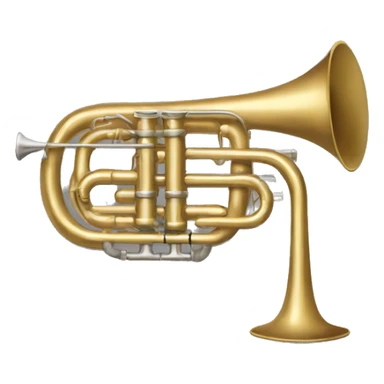 a brass instrument that uses a sliding tube to change the pitch of the notes it play sticker