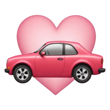 car with heart sticker