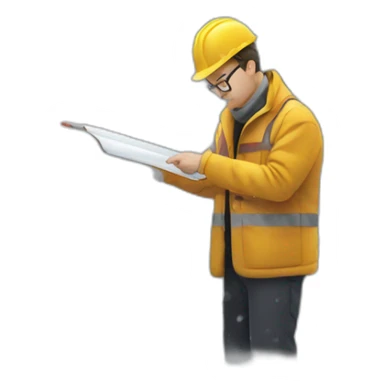 the architect draws against snowing sticker