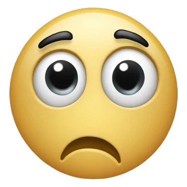 Shy face, with eyes looking bashfully to the side and smiling pinched mouth  sticker