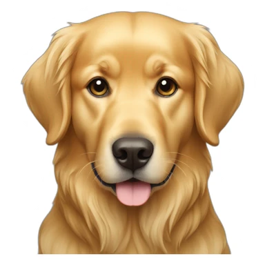 golden retriever dog wearing a Kufiya sticker