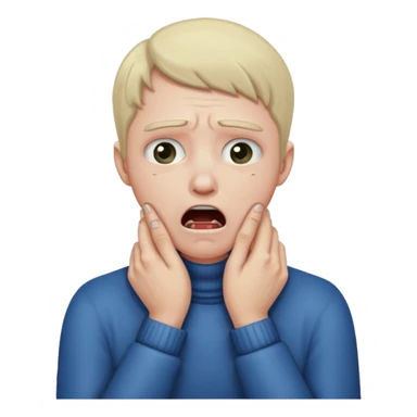 criss cross hands around throat choking self emoji sticker