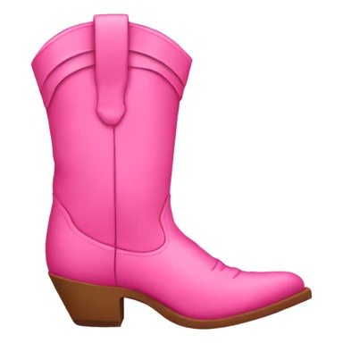 Pink cowgirl boots sticker