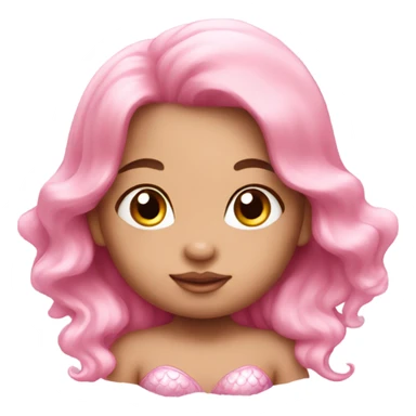 Baby pink mermaid sticker