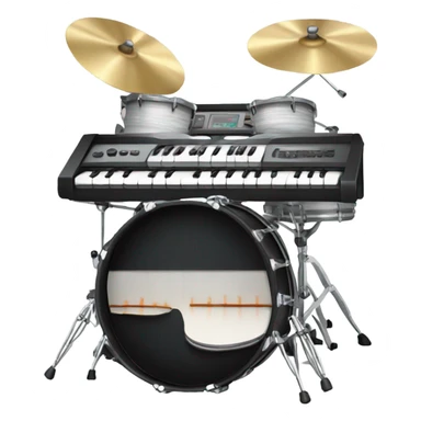 Drumset keyboard  sticker
