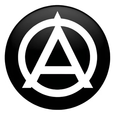 anarchist symbol sticker