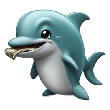 dolphins beggars dinkey sticker