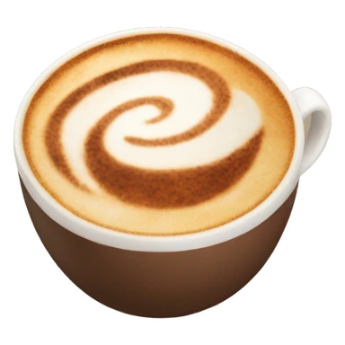 cappuccino with turkey pattern sticker