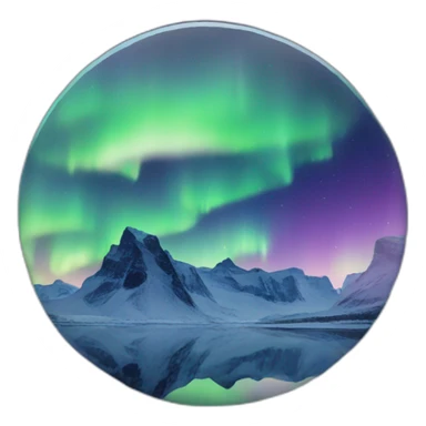 northern lights picture sticker