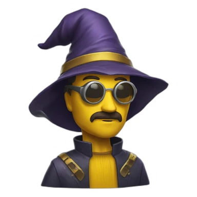 mustard-wizard-cyberpunk-sloppy sticker