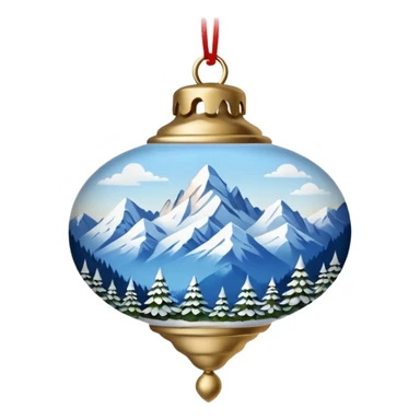 alpine ornament  sticker