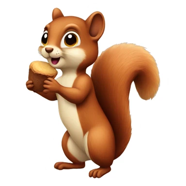 A sweet squirrel sticker
