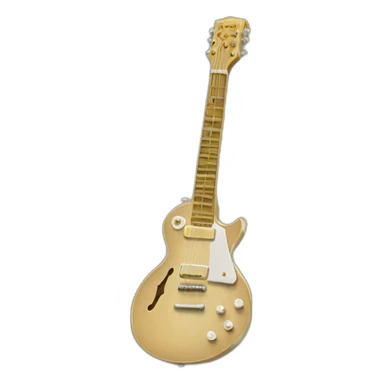 guitare électric lespaul blache sticker