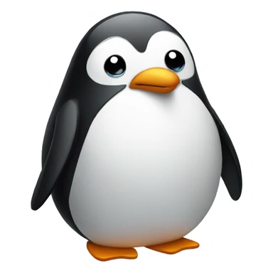 Sad penguin  sticker