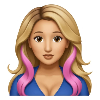 Adrienne Bailon with long dark blonde hair sticker