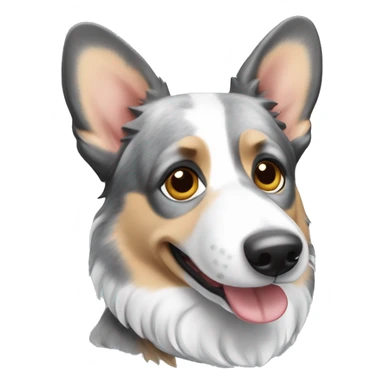Blue Merle welsh corgi sticker