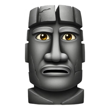 locked in moai sticker