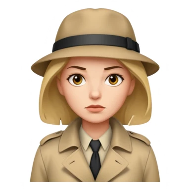female detective sticker