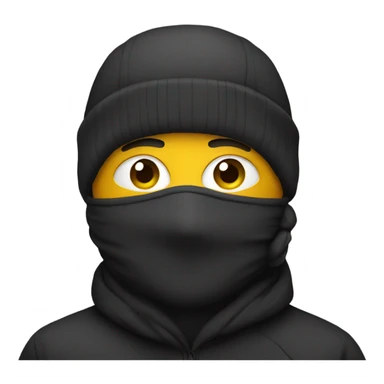 Man in a ski mask sticker
