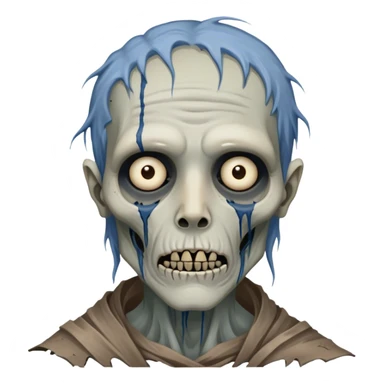 Cinematic Realistic WoW undead civilian Portrait, depicted with decayed yet noble features, his weathered, pallid skin etched with ghostly blue veins and ancient scars. Clad in modest, tattered attire in muted browns and greys that remain consistently rugged, his hollow eyes burn with determined defiance. Rendered with lifelike texture and dramatic natural lighting, high shine, noble and resilient, capturing the stoic spirit of an undead veteran of Azeroth. sticker