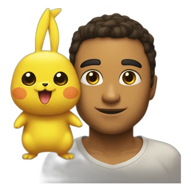 Sacha et pokachu sticker