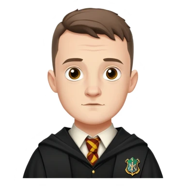 Josh Herdman is Gregory Goyle in harry potter, wear hogwarts uniform sticker