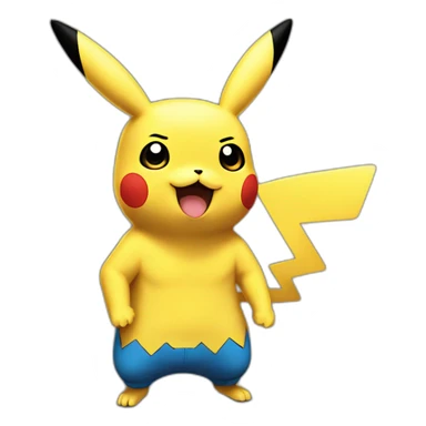 tanaka hagged pikachu sticker