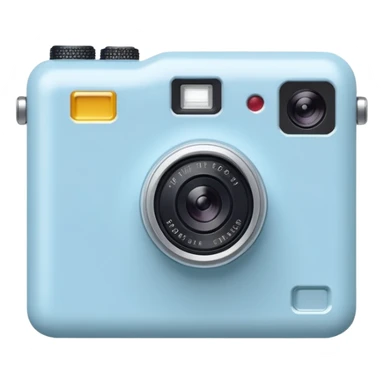 Tiny Light blue digital camera sticker