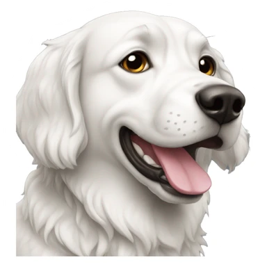 Pudul Perro blanco sticker
