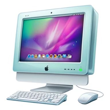 Apple iMac Y2K computer sticker