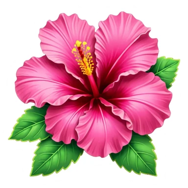 Red-Hot Pink Hibiscus  sticker