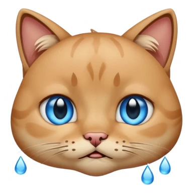 Cry cat meme sticker