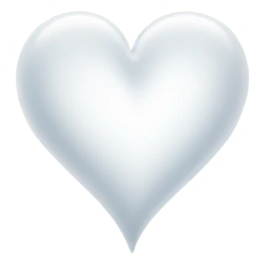 White healing heart sticker