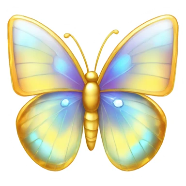 Shiny sparkly glass crystal butterfly sticker