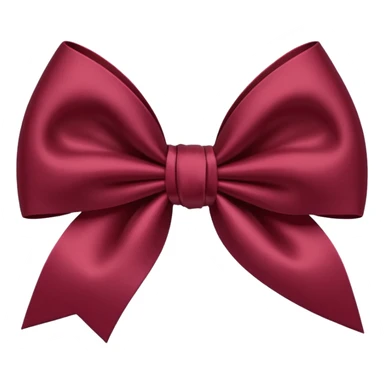 Maroon bow sticker