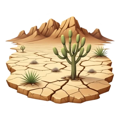 dry scenery  sticker