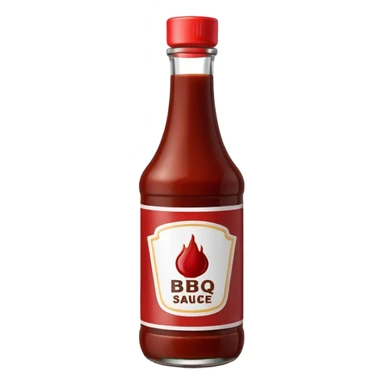 BBQ sauce bottle – with label
 sticker