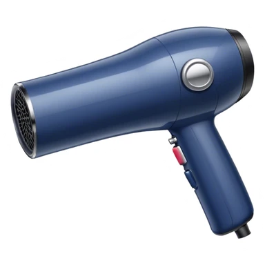 hair dryer elegant in navy blue sticker