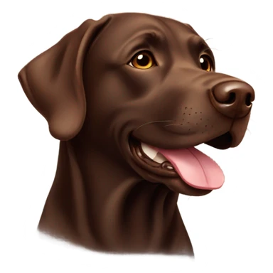Chocolate lab sticker