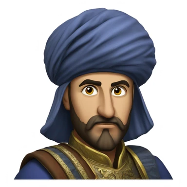  ottoman janissary photorealistic serious sticker