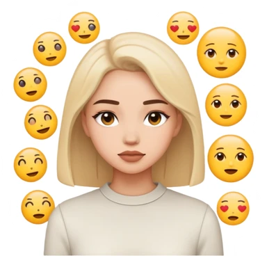 Dame emojis clean girl sticker