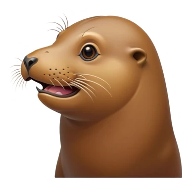 very excited sea lion  sticker